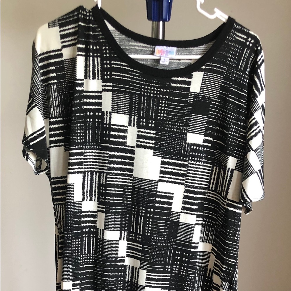 LulaRoe Maria maxi dress Black & White